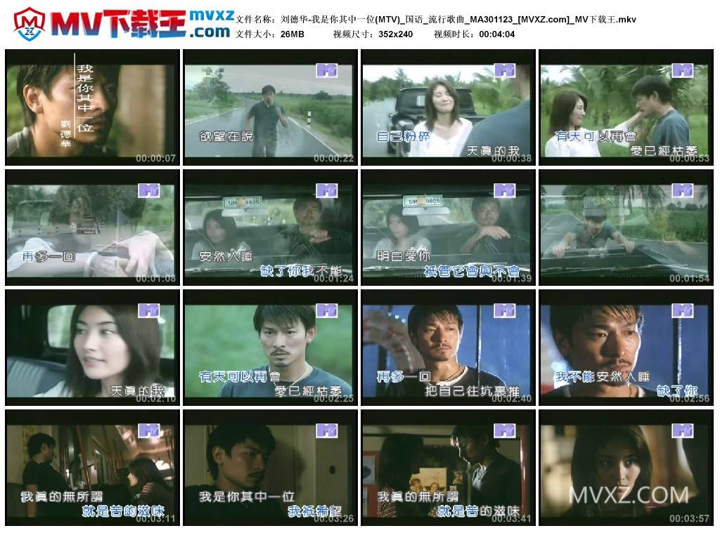 刘德华-我是你其中一位(MTV)_国语_流行歌曲_MA301123